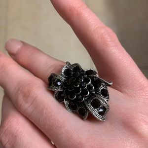 Black Cocktail Ring